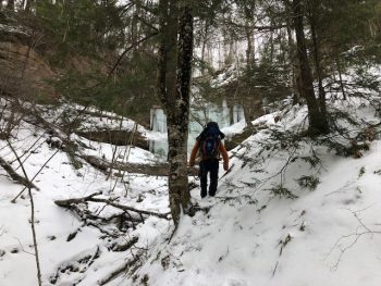 winter ice climbing