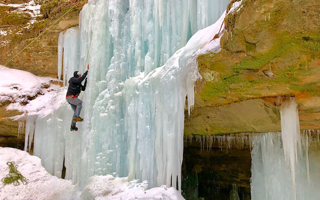 ice climbing