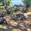 Au Train Lake lodge firepit