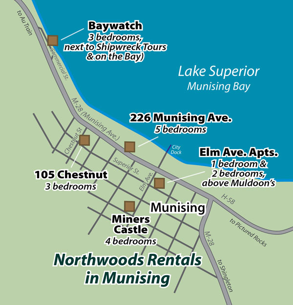 Munising MI rentals